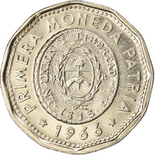 Coin, Argentina, 25 Pesos, 1966, AU(55-58), Nickel Clad Steel, KM:61