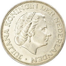 Coin, Netherlands, Juliana, 2-1/2 Gulden, 1960, AU(50-53), Silver, KM:185