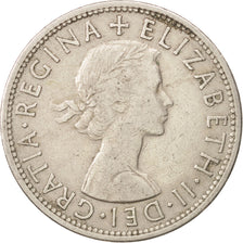 Moneda, Gran Bretaña, Elizabeth II, 1/2 Crown, 1956, MBC, Cobre - níquel