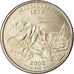 Moneta, USA, Mississippi, Quarter, 2002, U.S. Mint, Philadelphia, MS(63)