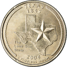 Münze, Vereinigte Staaten, Texas, Quarter, 2004, golden, UNZ, Copper-nickel