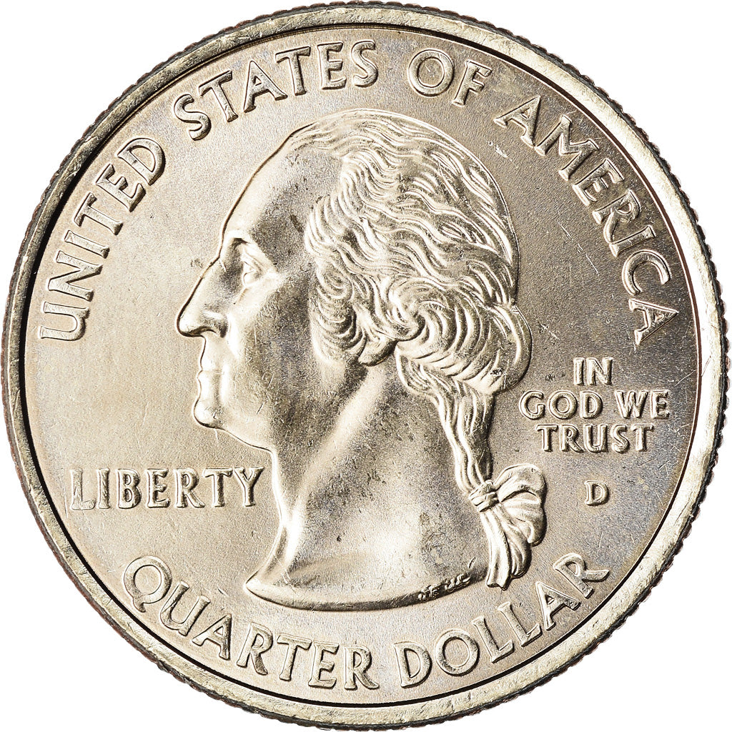 Coin, United States, Alaska, Quarter, 2008, U.S. Mint, Denver, golden, MS(63)