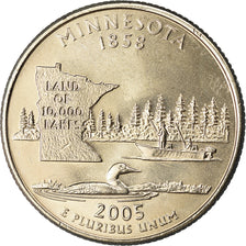 Munten, Verenigde Staten, Minnesota, Quarter, 2005, U.S. Mint, Denver, golden
