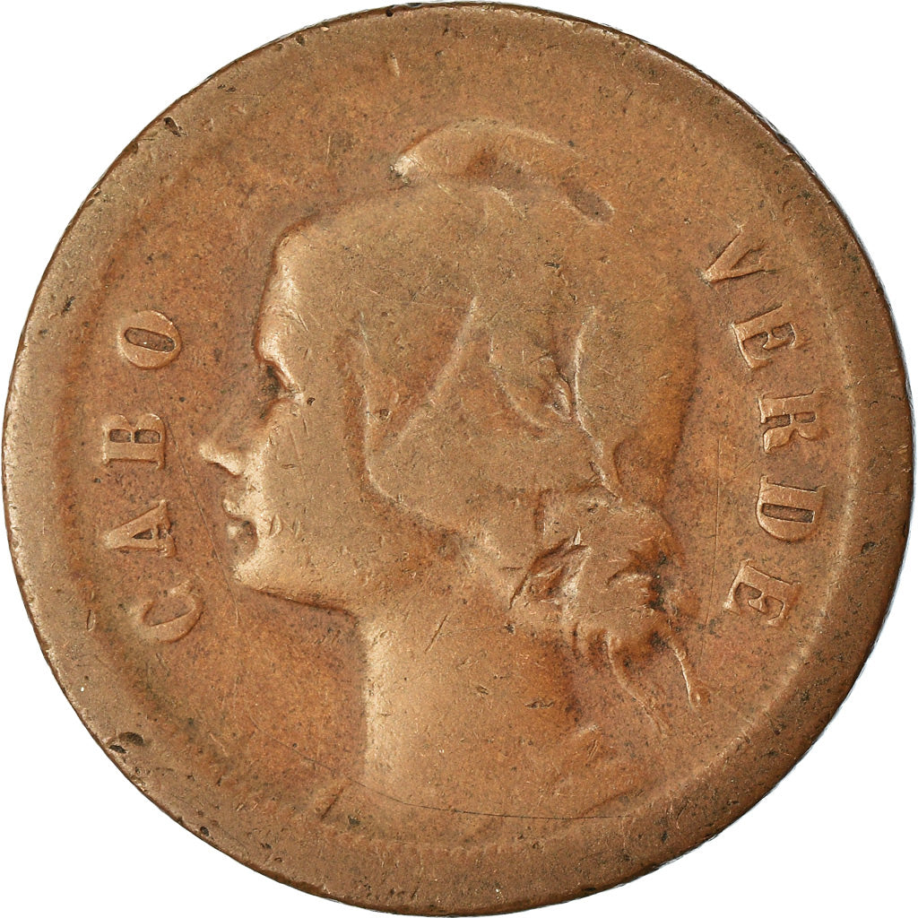 Coin, Cape Verde, 10 Centavos, 1930, VF(20-25), Bronze, KM:2