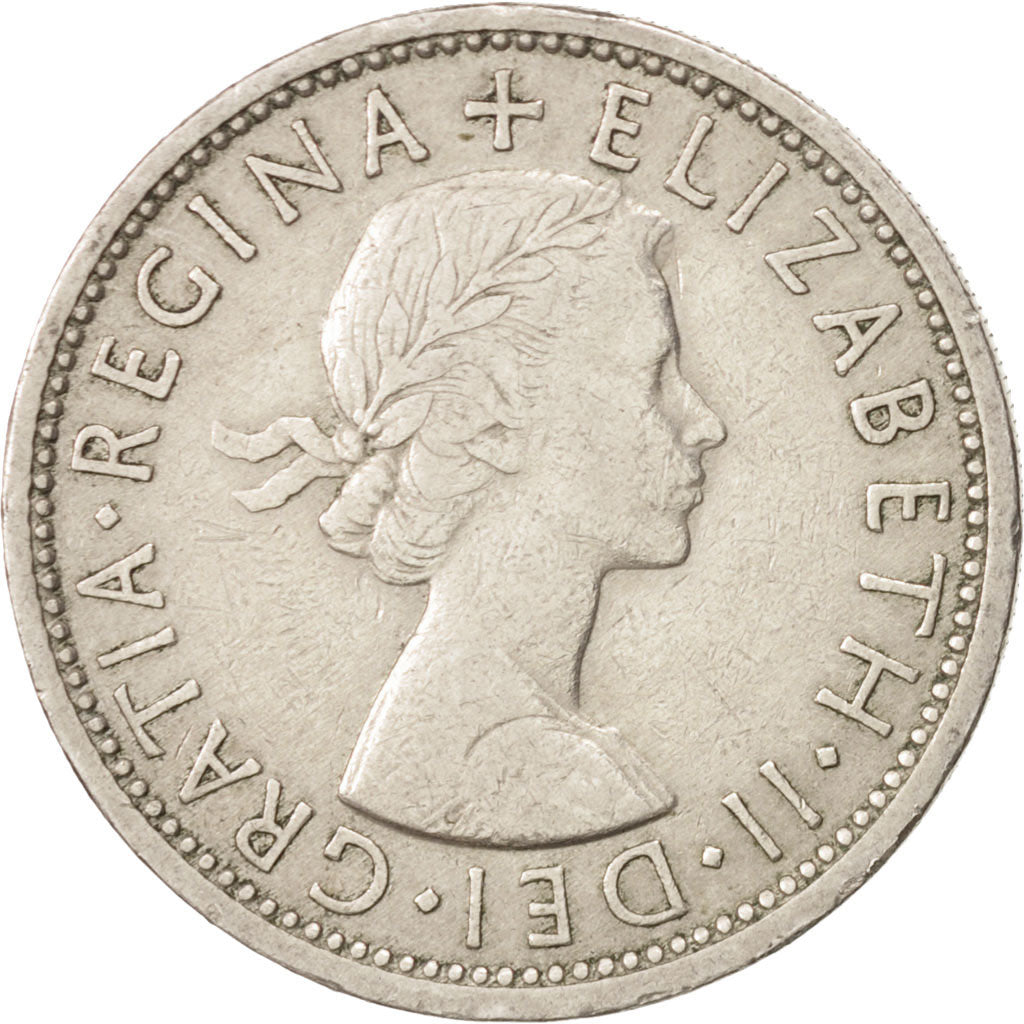 Coin, Great Britain, Elizabeth II, Florin, Two Shillings, 1965, EF(40-45)