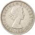 Moneda, Gran Bretaña, Elizabeth II, Florin, Two Shillings, 1965, MBC, Cobre -
