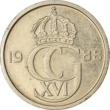 Münze, Schweden, Carl XVI Gustaf, 50 Öre, 1988, SS, Copper-nickel, KM:855