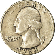 Coin, United States, Washington Quarter, Quarter, 1953, U.S. Mint, Philadelphia