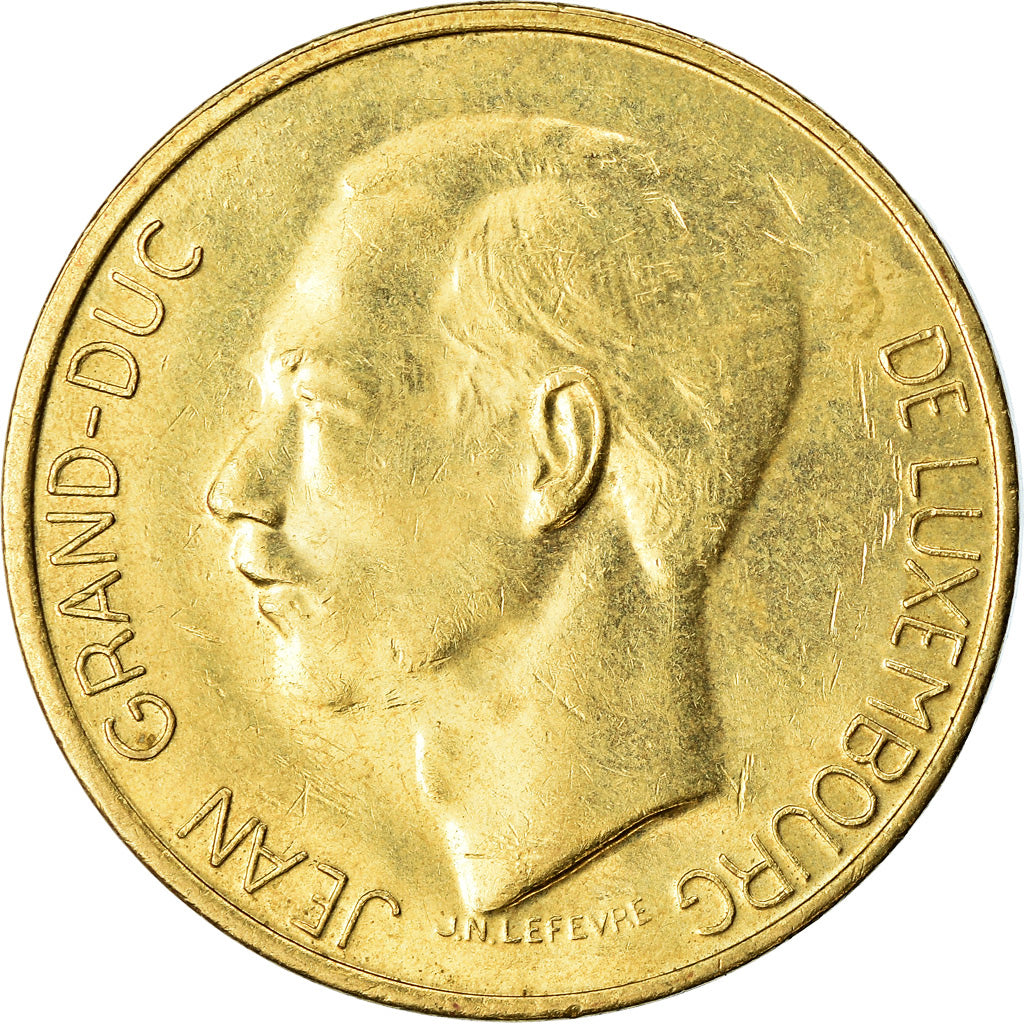 Monnaie, Luxembourg, Jean, 5 Francs, 1986, TTB, Aluminum-Bronze, KM:60.1