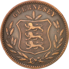 Guernsey, 8 Doubles, 1893, Heaton, Birmingham, BB, Bronzo, KM:7