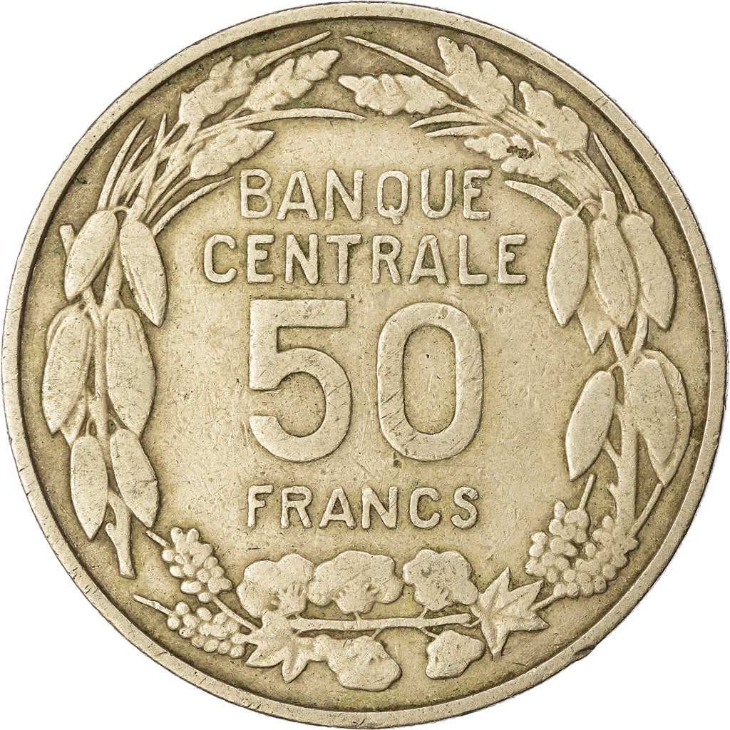 Coin, Cameroon, 50 Francs, 1960, Paris, VF(30-35), Copper-nickel, KM:13