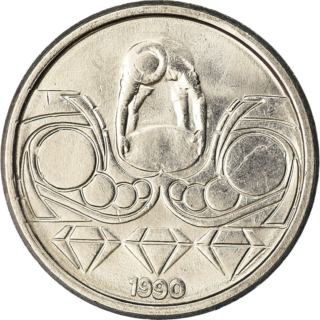 Munten, Brazilië, 10 Centavos, 1990, ZF+, Stainless Steel, KM:613