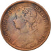 Great Britain, Victoria, Farthing, 1890, VF(30-35), Bronze, KM:753