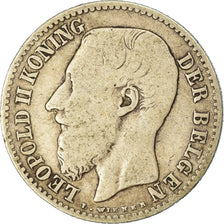 Coin, Belgium, Leopold II, Franc, 1887, VF(20-25), Silver, KM:29.2
