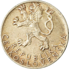 Coin, Czechoslovakia, 50 Korun, 1947, AU(50-53), Silver, KM:24