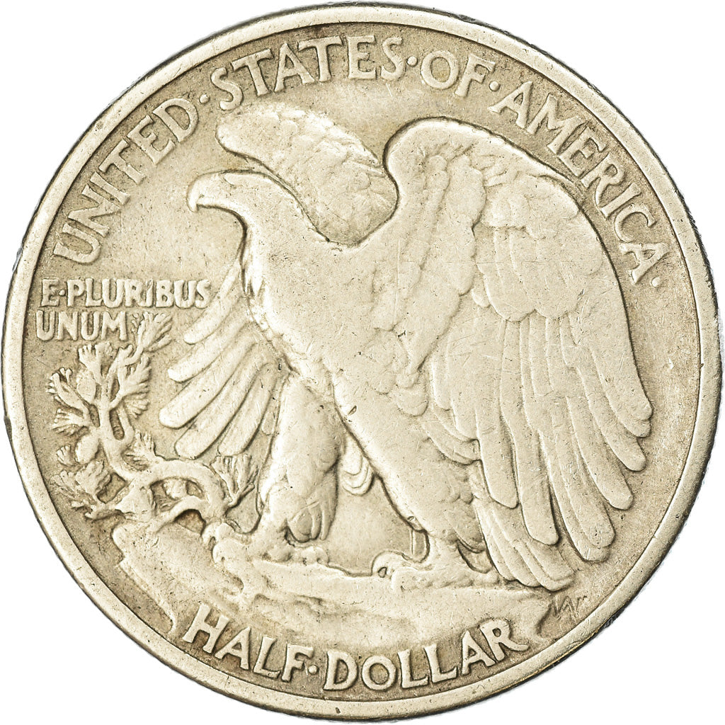 Coin, United States, Walking Liberty Half Dollar, Half Dollar, 1940, U.S. Mint