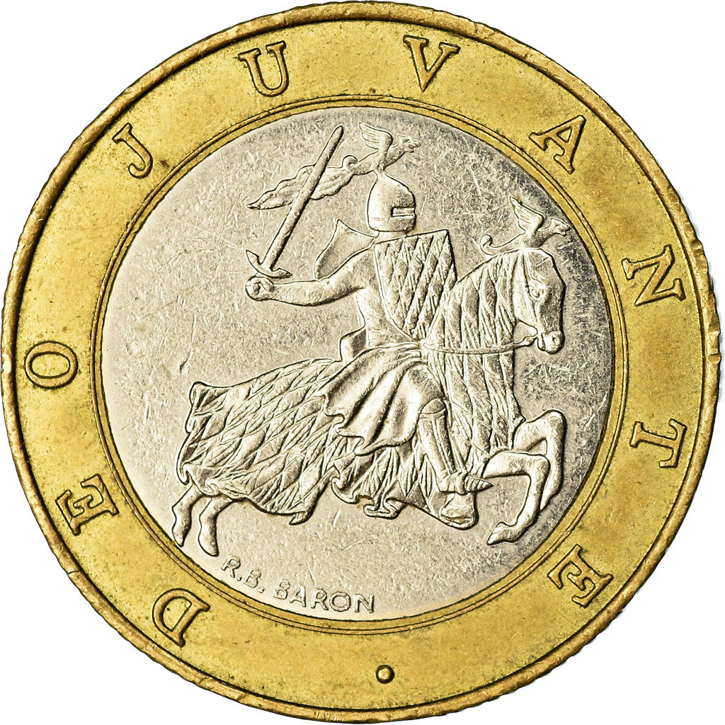 Coin, Monaco, Rainier III, 10 Francs, 1992, EF(40-45), Bi-Metallic, KM:163