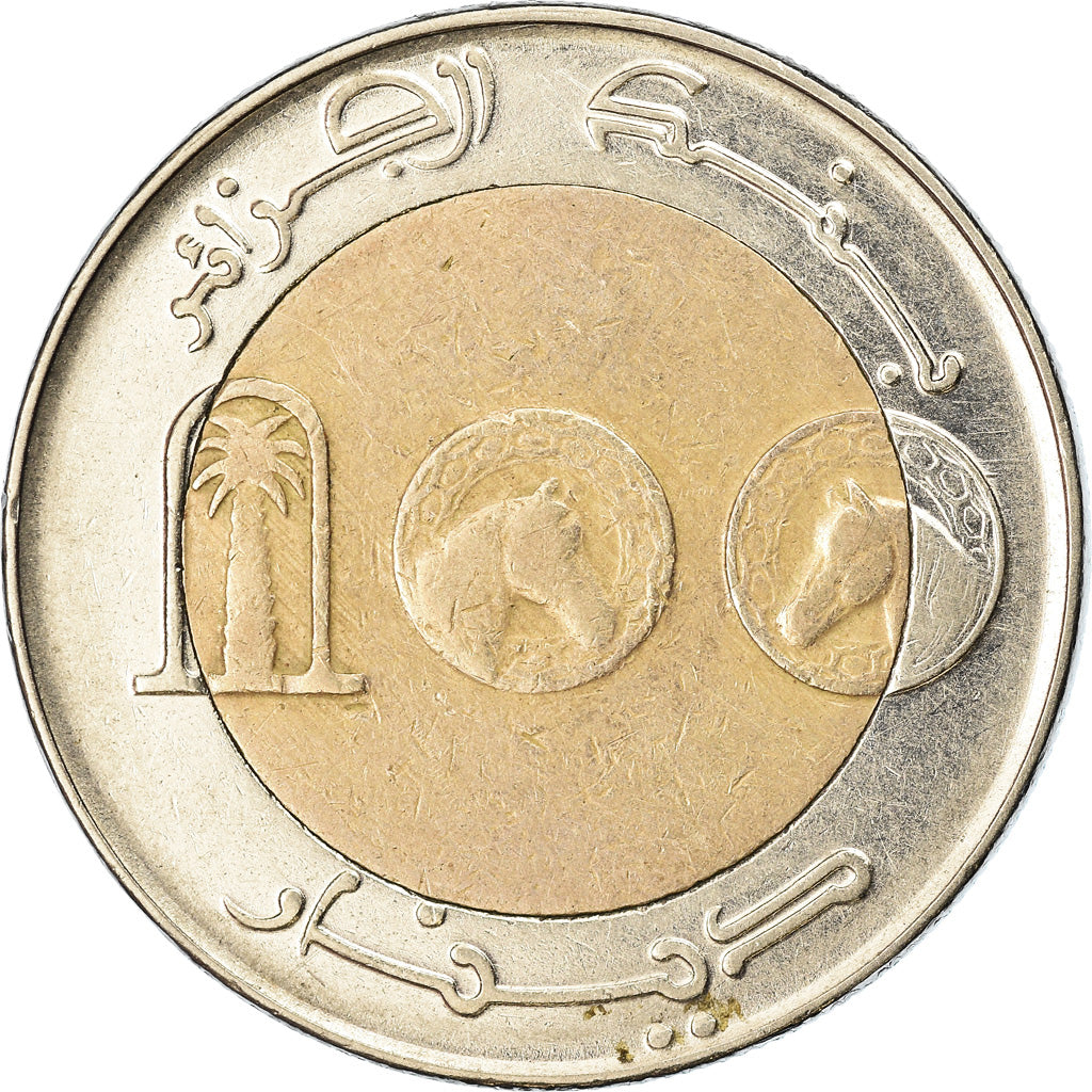 Coin, Algeria, 100 Dinars, 2009/AH1430, Algiers, EF(40-45), Bi-Metallic, KM:132
