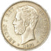 Coin, Spain, Amadeao I, 5 Pesetas, 1871, Madrid, EF(40-45), Silver, KM:666