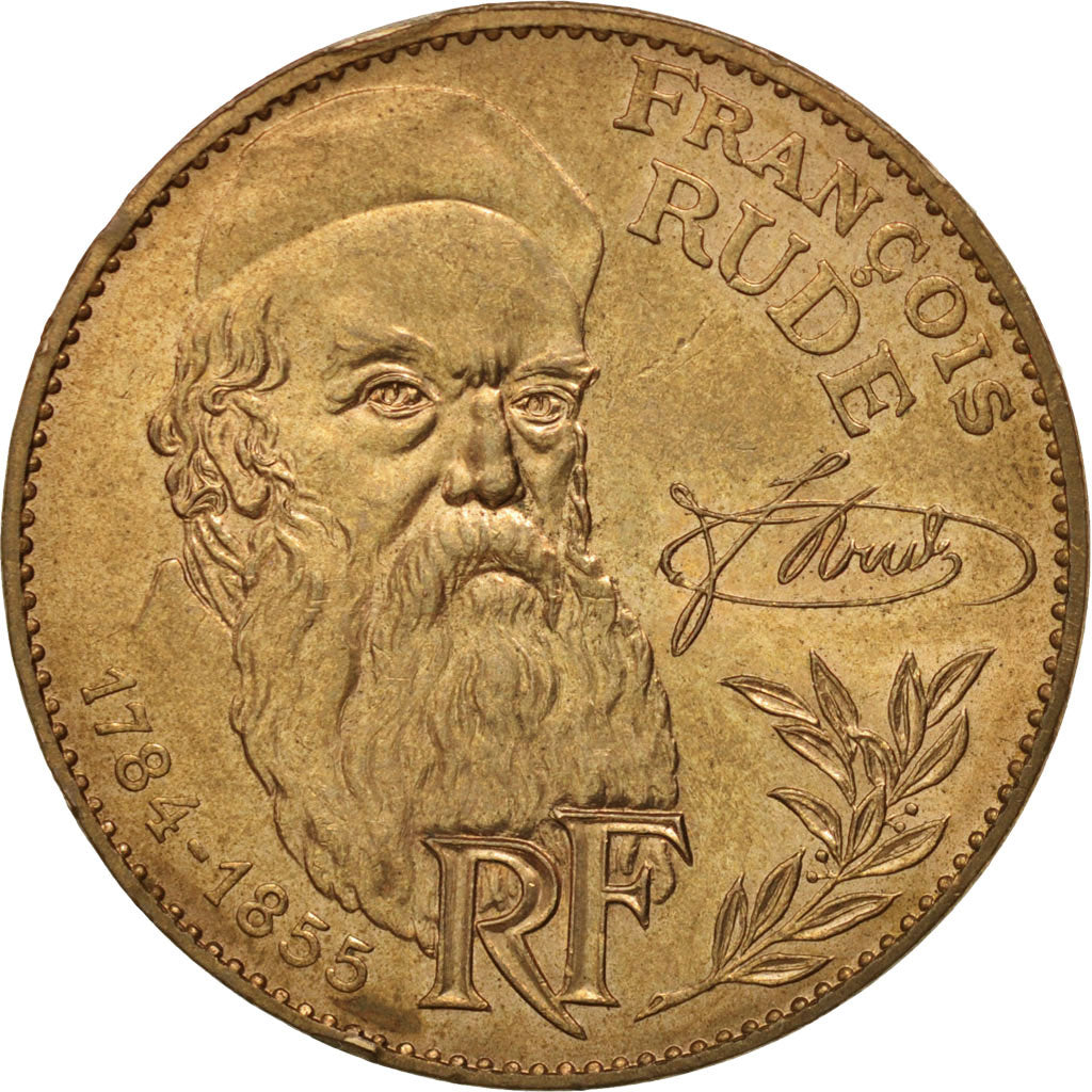 France,François Rude,10 Francs,1984,AU(50-53),Nickel-Bronze,KM:954,Gadoury 818