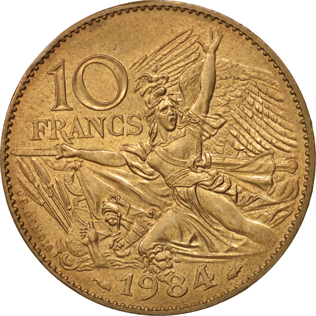 France,François Rude,10 Francs,1984,AU(50-53),Nickel-Bronze,KM:954,Gadoury 818