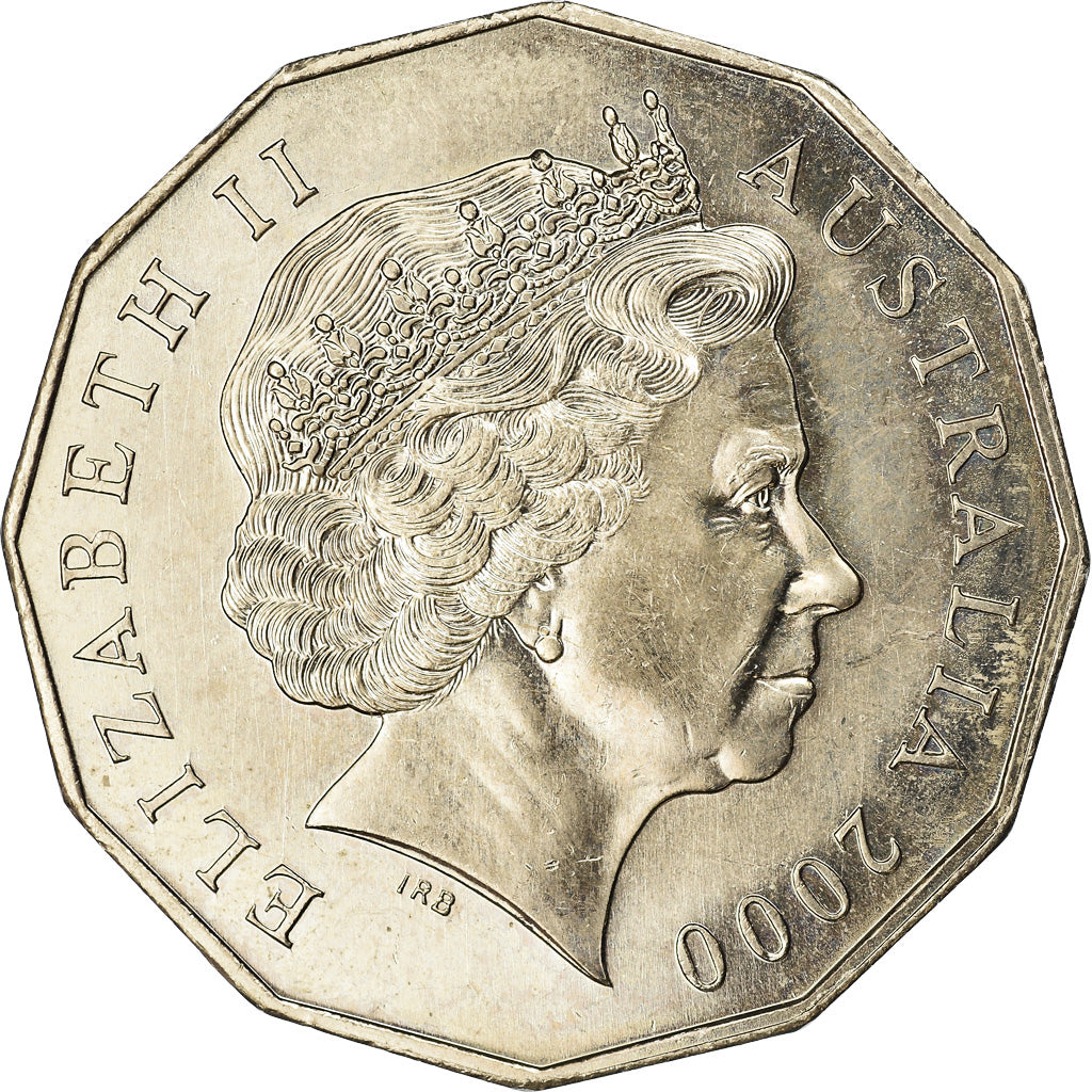 Coin, Australia, Elizabeth II, 50 Cents, 2000, Royal Australian Mint, AU(55-58)