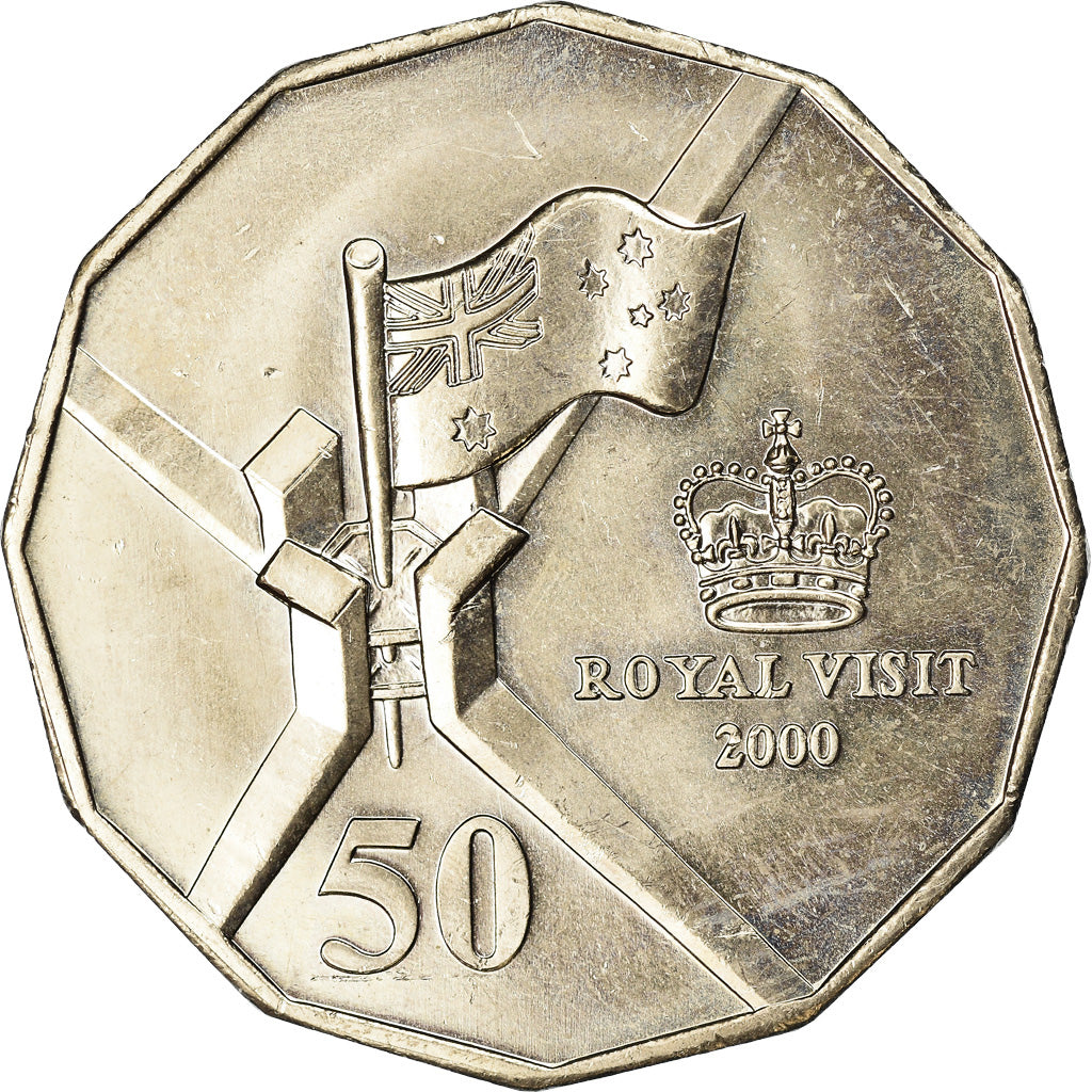 Coin, Australia, Elizabeth II, 50 Cents, 2000, Royal Australian Mint, AU(50-53)
