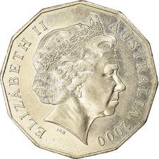Coin, Australia, Elizabeth II, 50 Cents, 2000, Royal Australian Mint, EF(40-45)