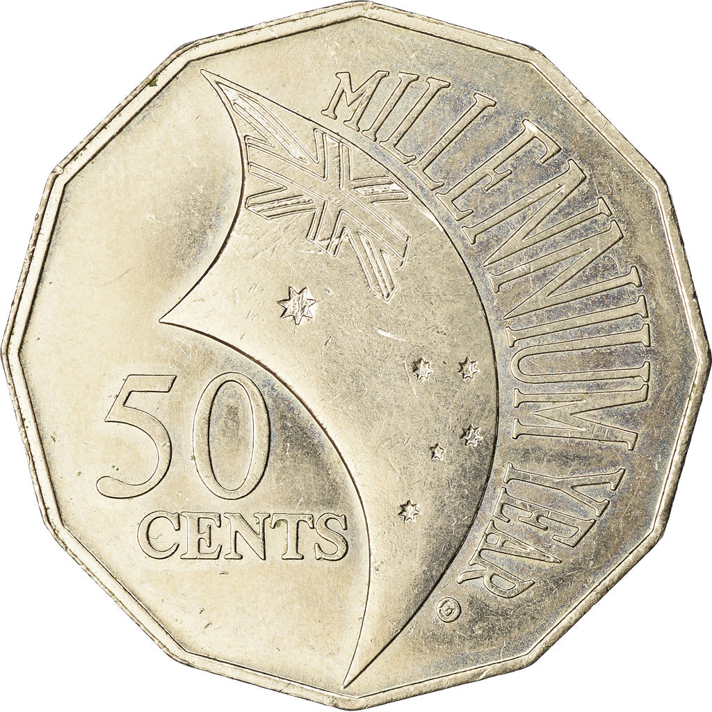 Coin, Australia, Elizabeth II, 50 Cents, 2000, Royal Australian Mint, EF(40-45)