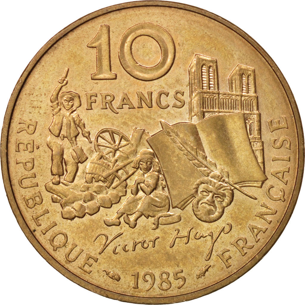 France, Victor Hugo, 10 Francs, 1985, TTB+, Nickel-Bronze, KM:956, Gadoury:819