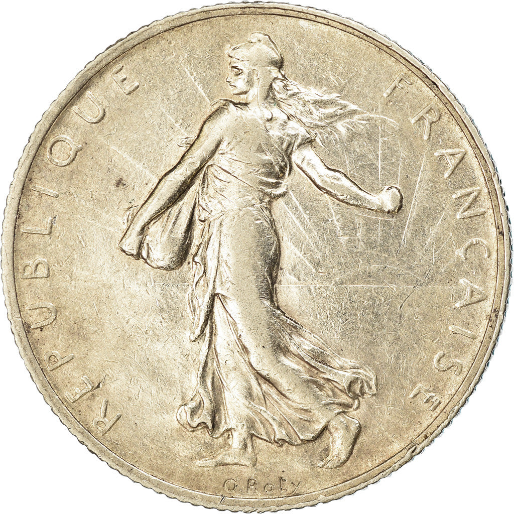 Monnaie, France, Semeuse, 2 Francs, 1909, Paris, TTB, Argent, Gadoury:532