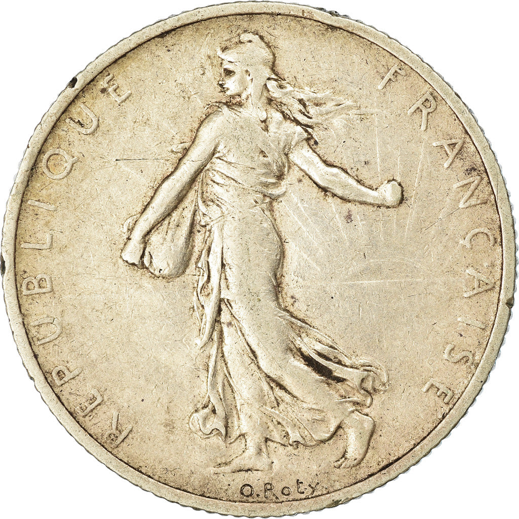 Coin, France, Semeuse, 2 Francs, 1910, Paris, VF(20-25), Silver, KM:845.1