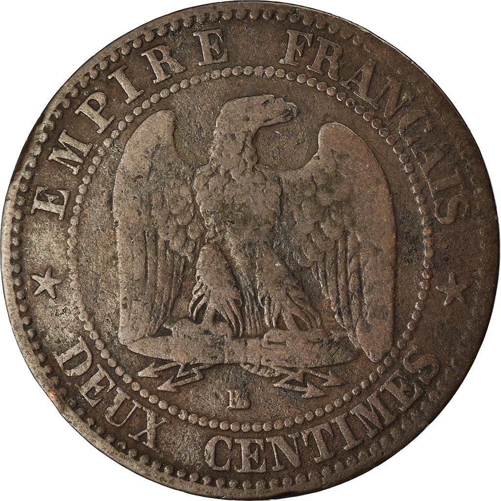Coin, France, Napoleon III, Napoléon III, 2 Centimes, 1854, Strasbourg