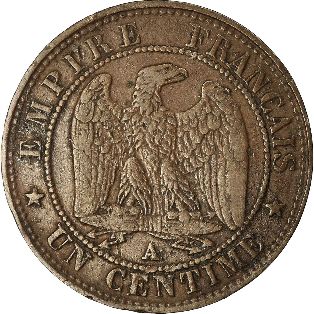 Monnaie, France, Napoleon III, Napoléon III, Centime, 1862, Paris, TTB, Bronze