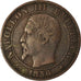Moneta, Francia, Napoleon III, Napoléon III, 5 Centimes, 1856, Strasbourg, BB