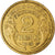 Moneda, Francia, Morlon, 2 Francs, 1935, Paris, BC+, Aluminio - bronce, KM:886