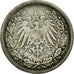 Moneta, NIEMCY - IMPERIUM, 1/2 Mark, 1905, Berlin, VF(30-35), Srebro, KM:17