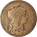 Moneda, Francia, Dupuis, 10 Centimes, 1908, Paris, BC+, Bronce, KM:843