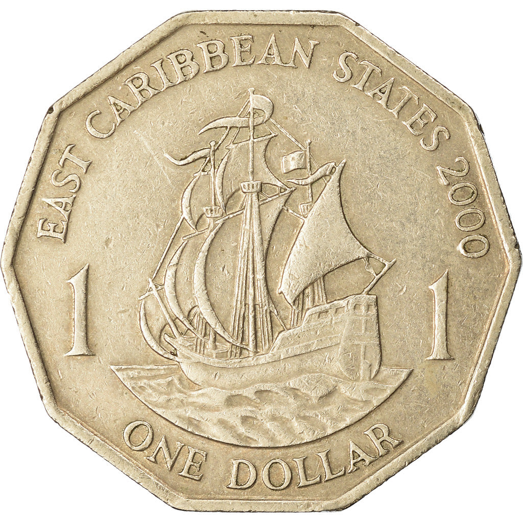 Coin, East Caribbean States, Elizabeth II, Dollar, 2000, EF(40-45)