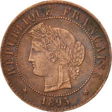 Moneta, Francia, Cérès, Centime, 1895, Paris, BB, Bronzo, KM:826.1, Gadoury:88