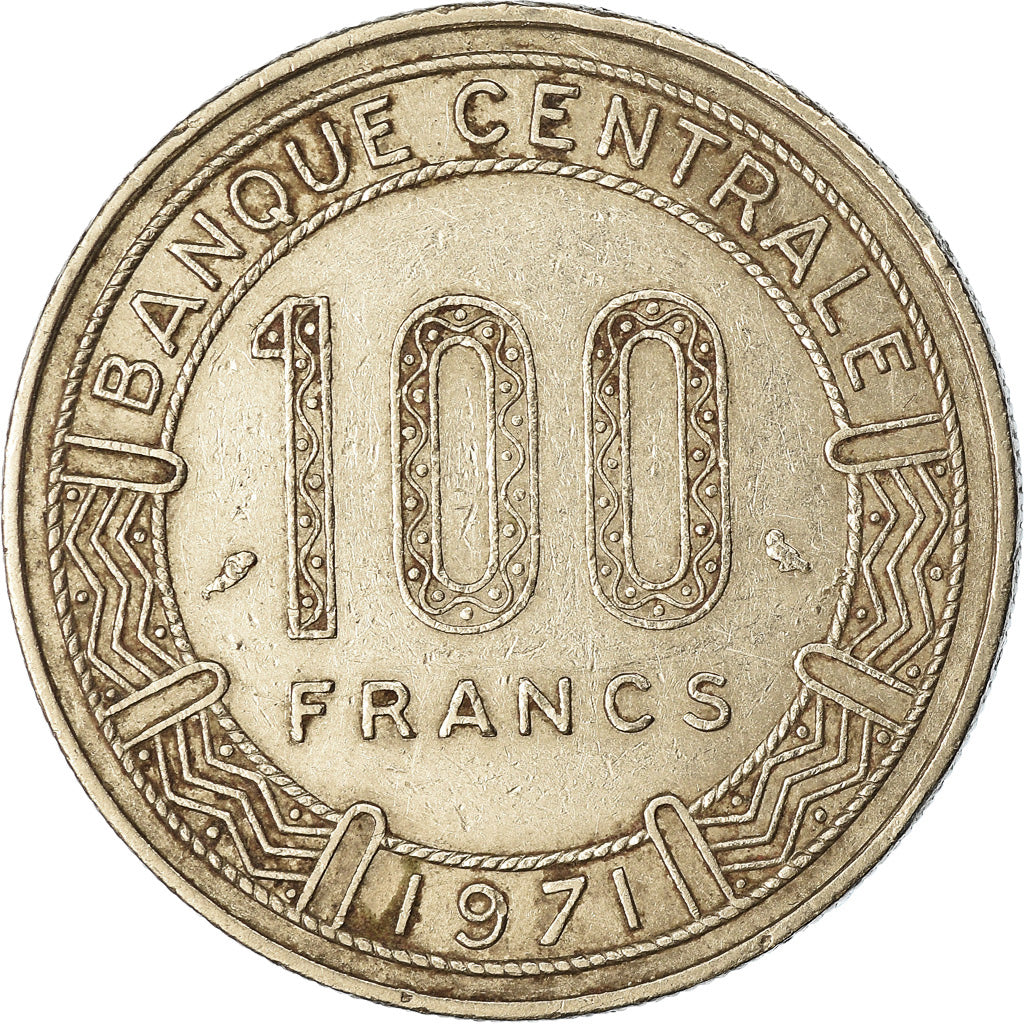 Coin, Cameroon, 100 Francs, 1971, Paris, EF(40-45), Nickel, KM:15