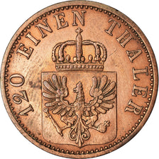 Moneta, Stati tedeschi, PRUSSIA, Wilhelm I, 3 Pfennig, 1868, Berlin, BB, Rame