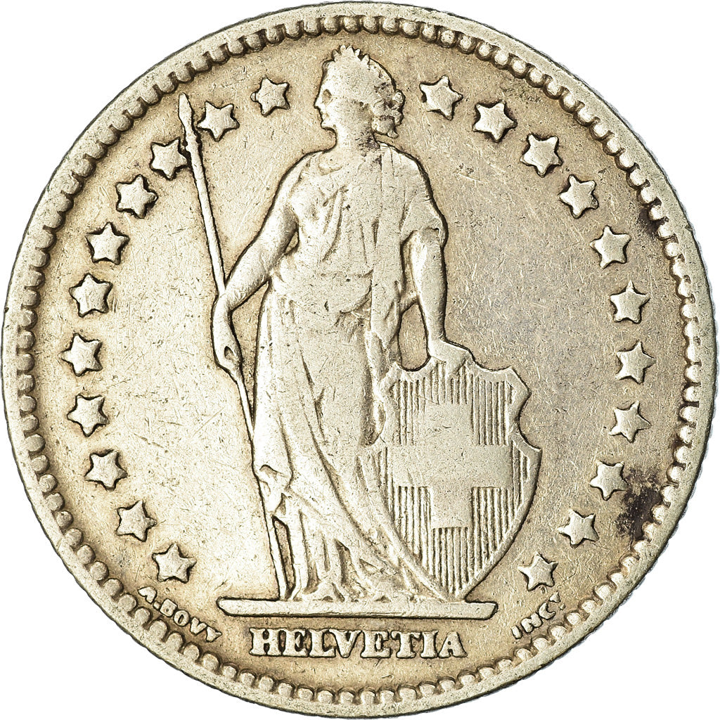 Coin, Switzerland, Franc, 1904, Bern, VF(30-35), Silver, KM:24