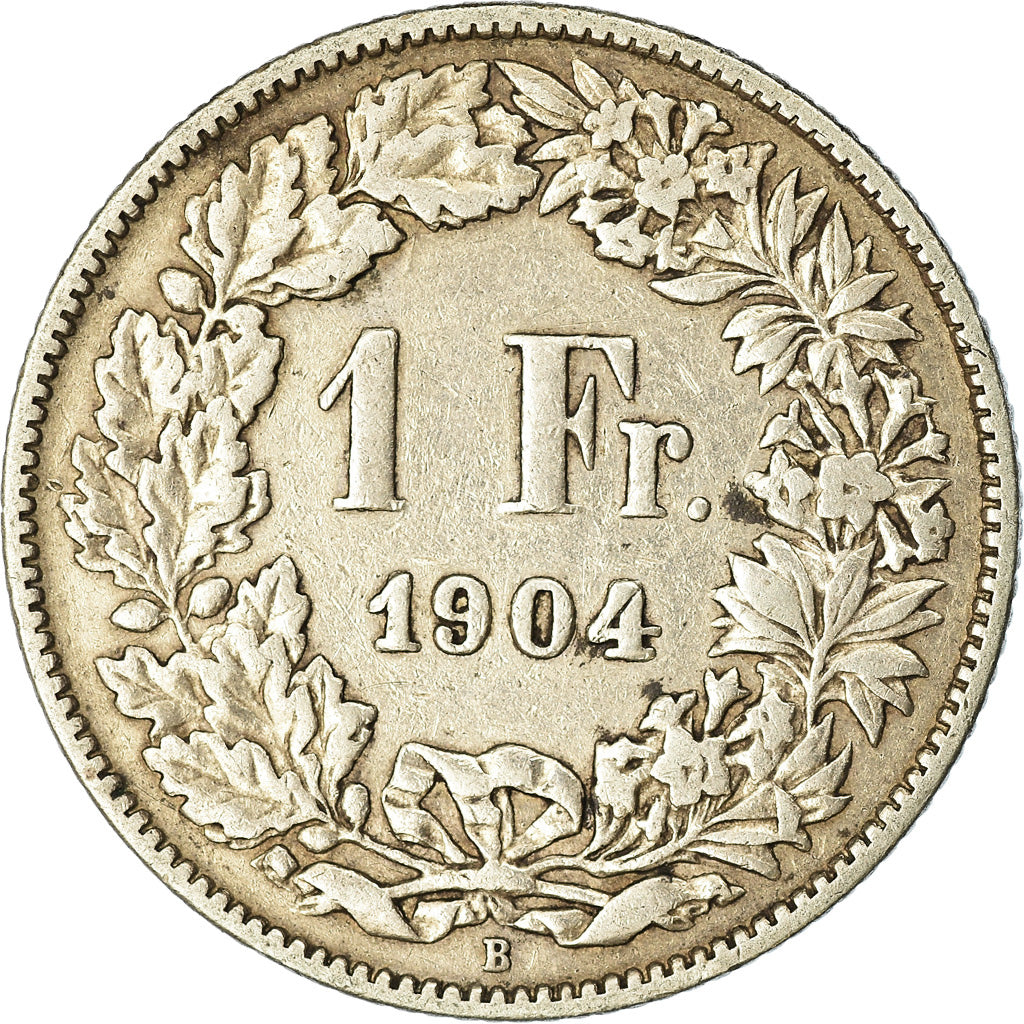 Coin, Switzerland, Franc, 1904, Bern, VF(30-35), Silver, KM:24