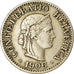Moneta, Svizzera, 10 Rappen, 1906, Bern, BB, Rame-nichel, KM:27