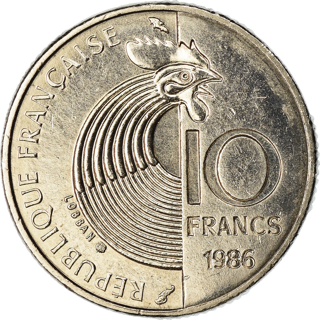 Coin, France, 10 Francs, 1986, Paris, EF(40-45), Silver, KM:958a, Gadoury:825