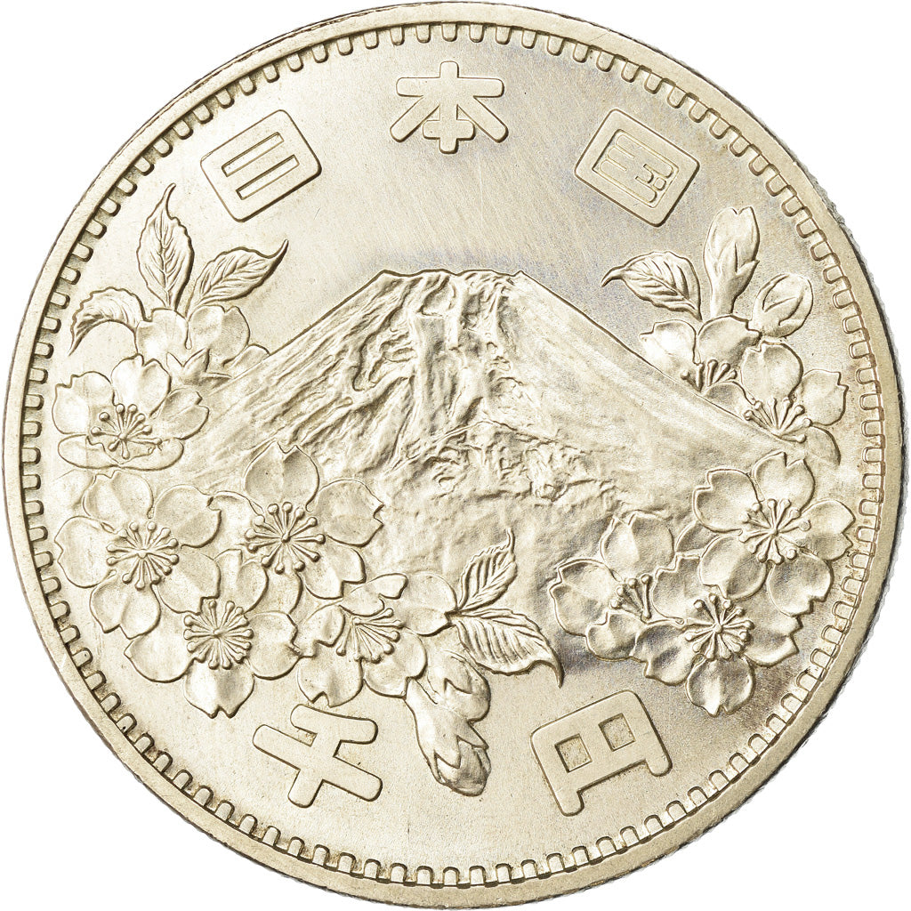 Coin, Japan, Hirohito, 1000 Yen, 1964, Tokyo, AU(55-58), Silver, KM:80
