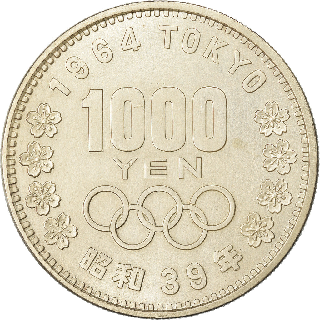 Coin, Japan, Hirohito, 1000 Yen, 1964, Tokyo, AU(55-58), Silver, KM:80