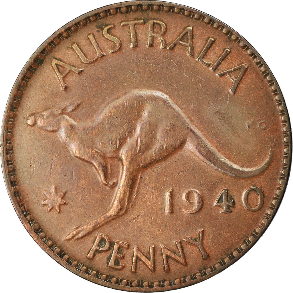 Coin, Australia, George VI, Penny, 1940, EF(40-45), Bronze, KM:36