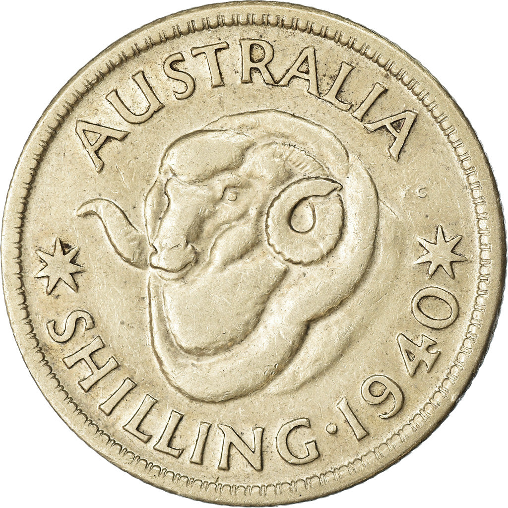 Coin, Australia, George VI, Shilling, 1940, EF(40-45), Silver, KM:39